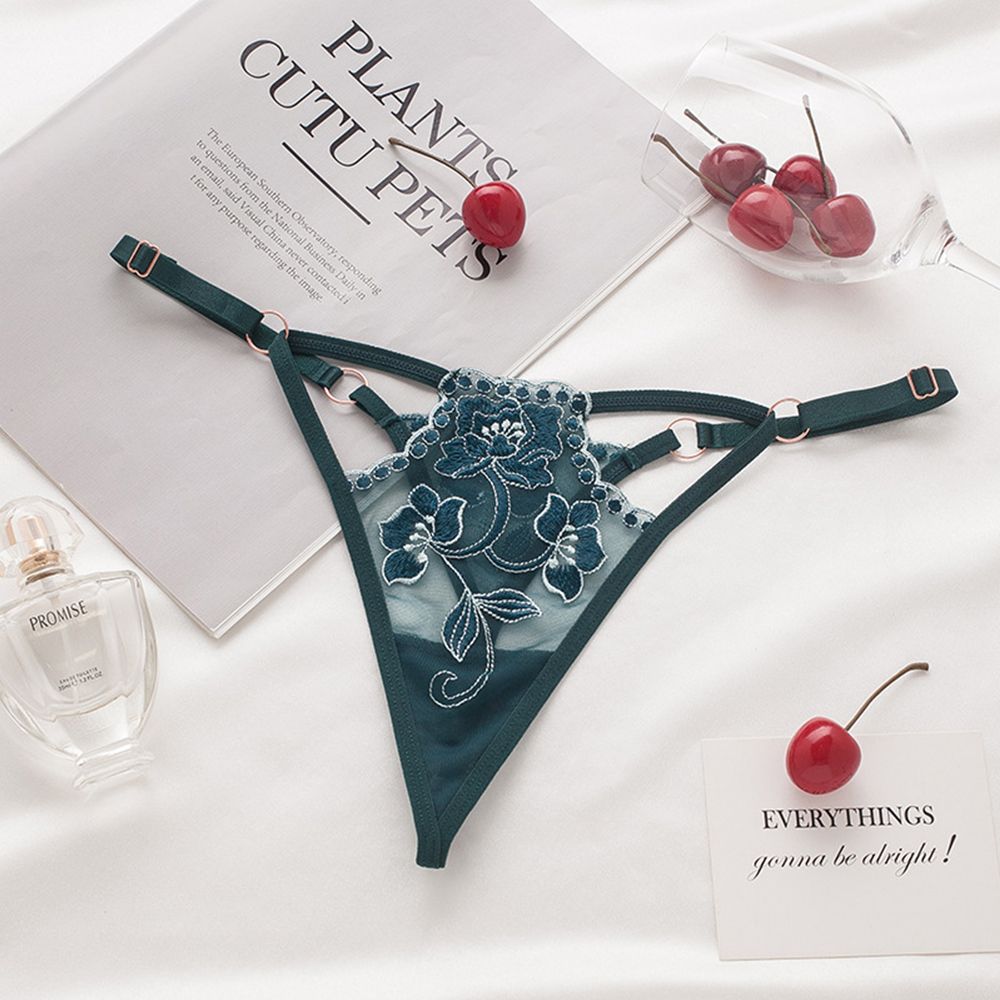 Girls Low waist Intimates Women  T-back Seamless  Briefs Ladies Bandage Thongs Lace Bow Panties