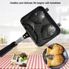 Kitchen Japanese Taiyaki Double Fish Shaped Hot Dessert Waffle Cake Maker Pan Japanese Pancake Double Pan Fry Pan Waffle Molds