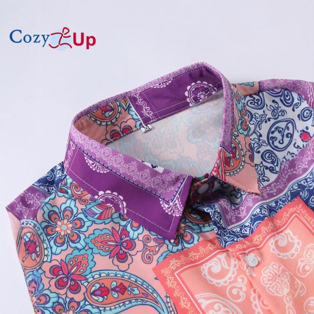 Мужская рубашка с коротким рукавом, в стиле пэчворк с кешью и орехами, в стиле ретро на Ближнем Востоке, повседневная, летняя, новая коллекция 2025 года.