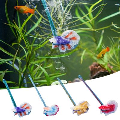Betta Stick Реалистичная искусственная яркая форма Невыцветающий декор для аквариума Длинный шест Рельеф