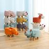Children's Solid Wood Elephant Stool - Cute, Creative, Cartoon Animal Design for Home and Shoe Changing