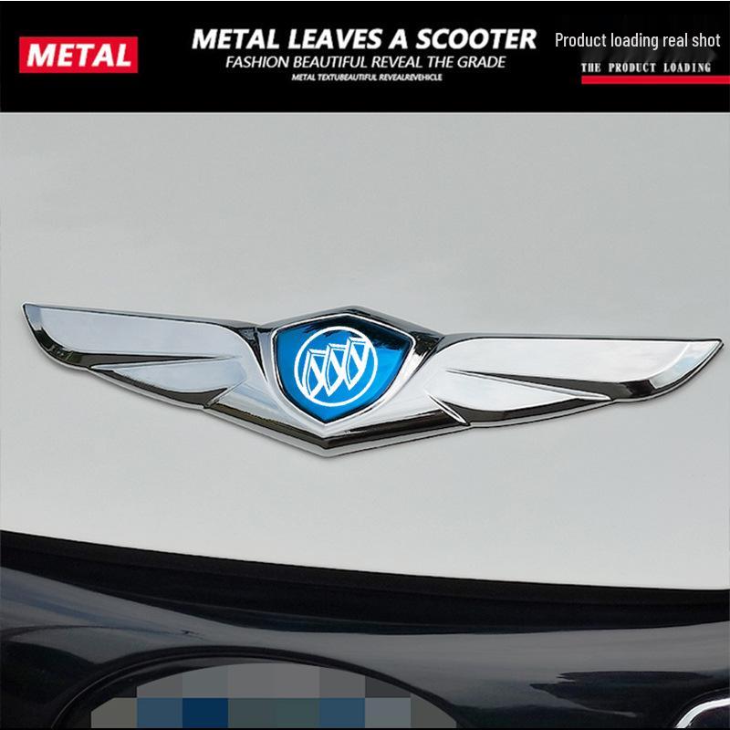 Buick Car Logo Sticker: Excelle, Regal, Verano, Encore GT Black Head Decoration