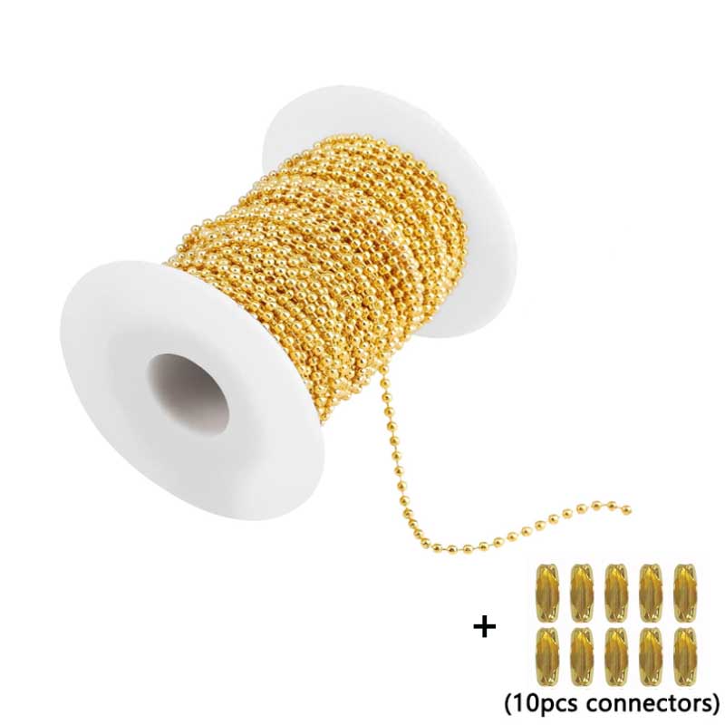 5 м/лот золотые черные бронзовые серебристые металлические шариковые цепочки 1,2-4 мм для самостоятельного изготовления ожерелий ювелирных изделий фурнитуры аксессуары