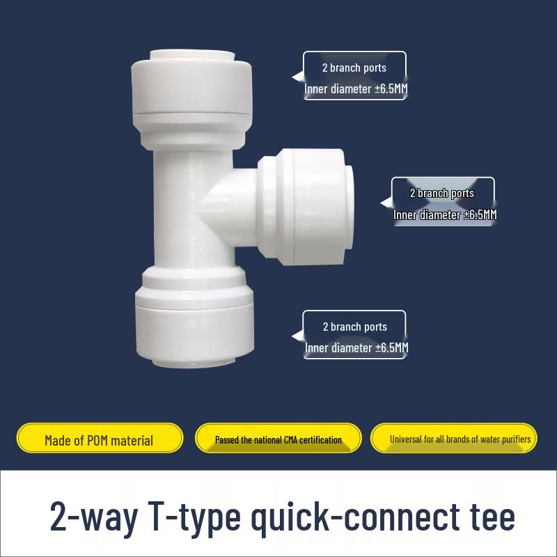 Тройник для быстрого подключения воды в 2 точках для домашней кухни