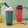 Protein Shaker with Blender Ball 600ml Portable Wide Mouth Shaker Cup for Easy Mixing Whey Protein Shaker Bottle for Shakes Supplements