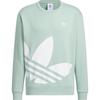 Adidas Originals Classic Series Sports Casual Crewneck Sweatshirt Unisex Sweatshirt Light-Green JL8385
