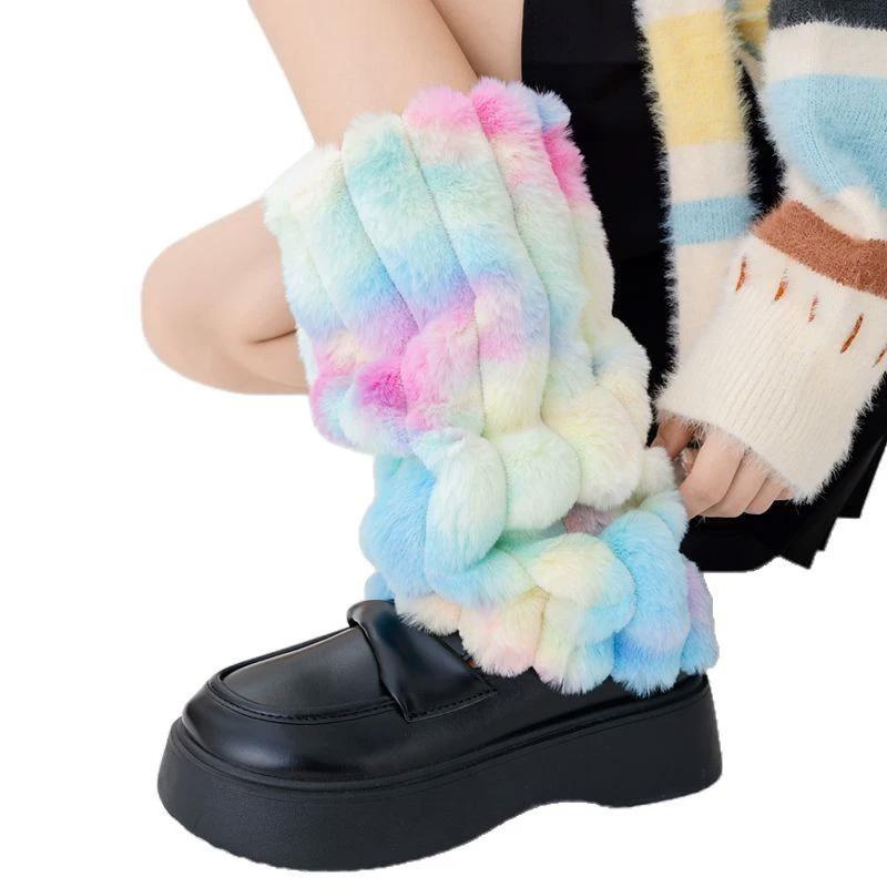 1 Pair Boots Socks Personalized Boot Cover Cuffs Covers Plush Colored Leg Warmer for Women Leg Covers Warm Boot Stocking
