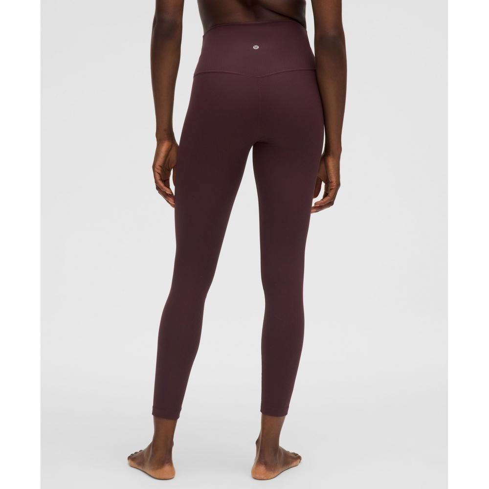 Lululemon Align  High Rise Ribbed Pant 25  Goodnight Plum