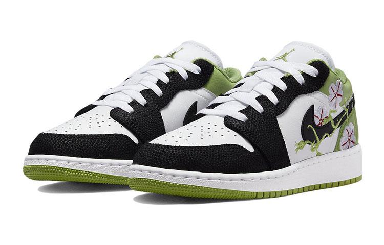 Jordan Kids Air Jordan 1 Low SE "Floral" Sneakers DQ8389-100
