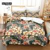 Комплект постельного белья с изображением красивых цветов, комплект пододеяльников с изображением листьев, мягкий, удобный, дышащий пододеяльник, декор для спальни и гостевой комнаты