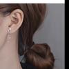 Fangxing Sparkling Diamond Star Earrings for Women, New Trendy and Niche Design, Simple and High-end Earrings