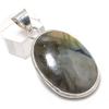 Natural Labradorite Gemstone 925 Sterling Silver Jewelry Pendant 2.05" N0u40