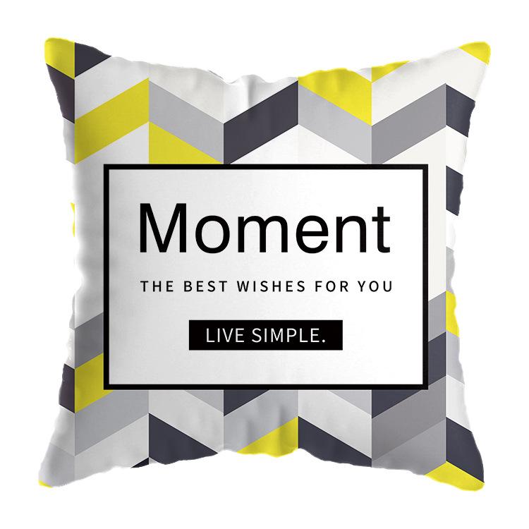 Наволочка с геометрическим рисунком, абстрактная подушка, короткая плюшевая подушка для дома, дивана-кровати, офиса