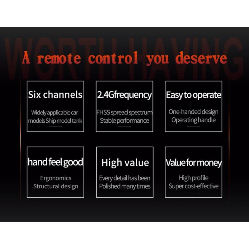 2.4ghz RC Digital Radio Transmitter with Gyro Receiver for RC Car Tracked Trx4