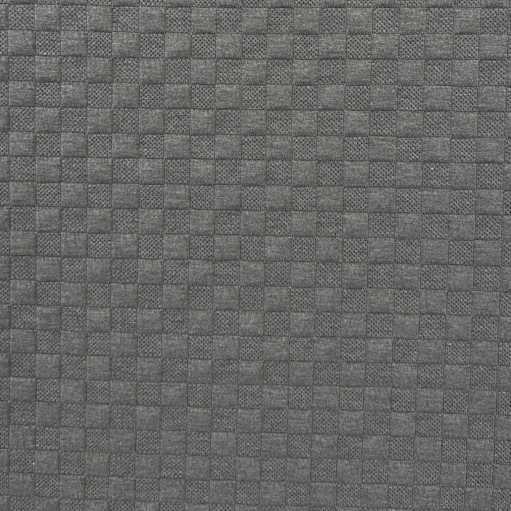 Women's Diamond Grid Jacquard Knit Sweater Fabric - Polyester-Spandex Blend