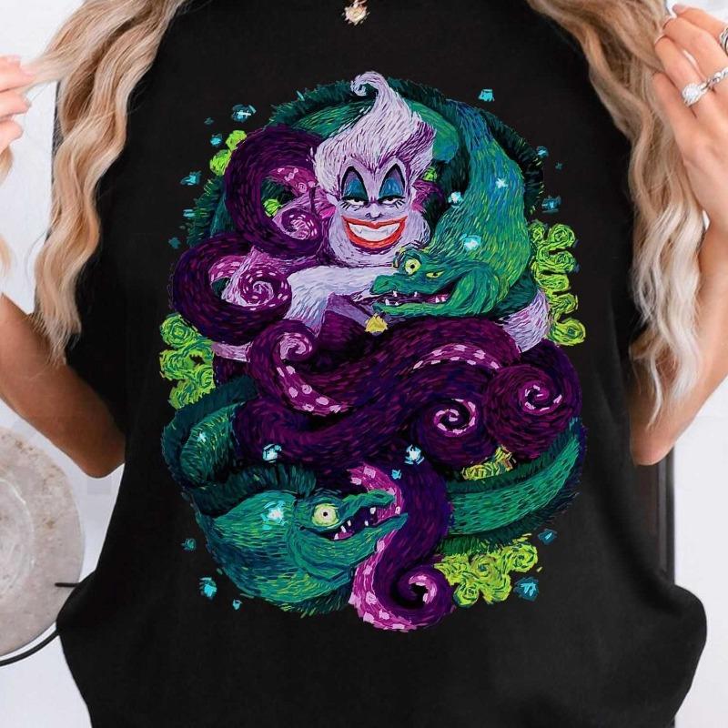 Womens Ursula Haiwu Tshirt Womens Tshirt All Season Unisexs and Womens Pure Cotton Casual Fashion Retro Clothing