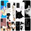 Милый котенок Мультяшный чехол для телефона Samsung Galaxy A17 A37 A57 A16 A26 A36 A56 A15 A14 A13 A55 A54 A53 A35 A34 A33 A25 A24 A2