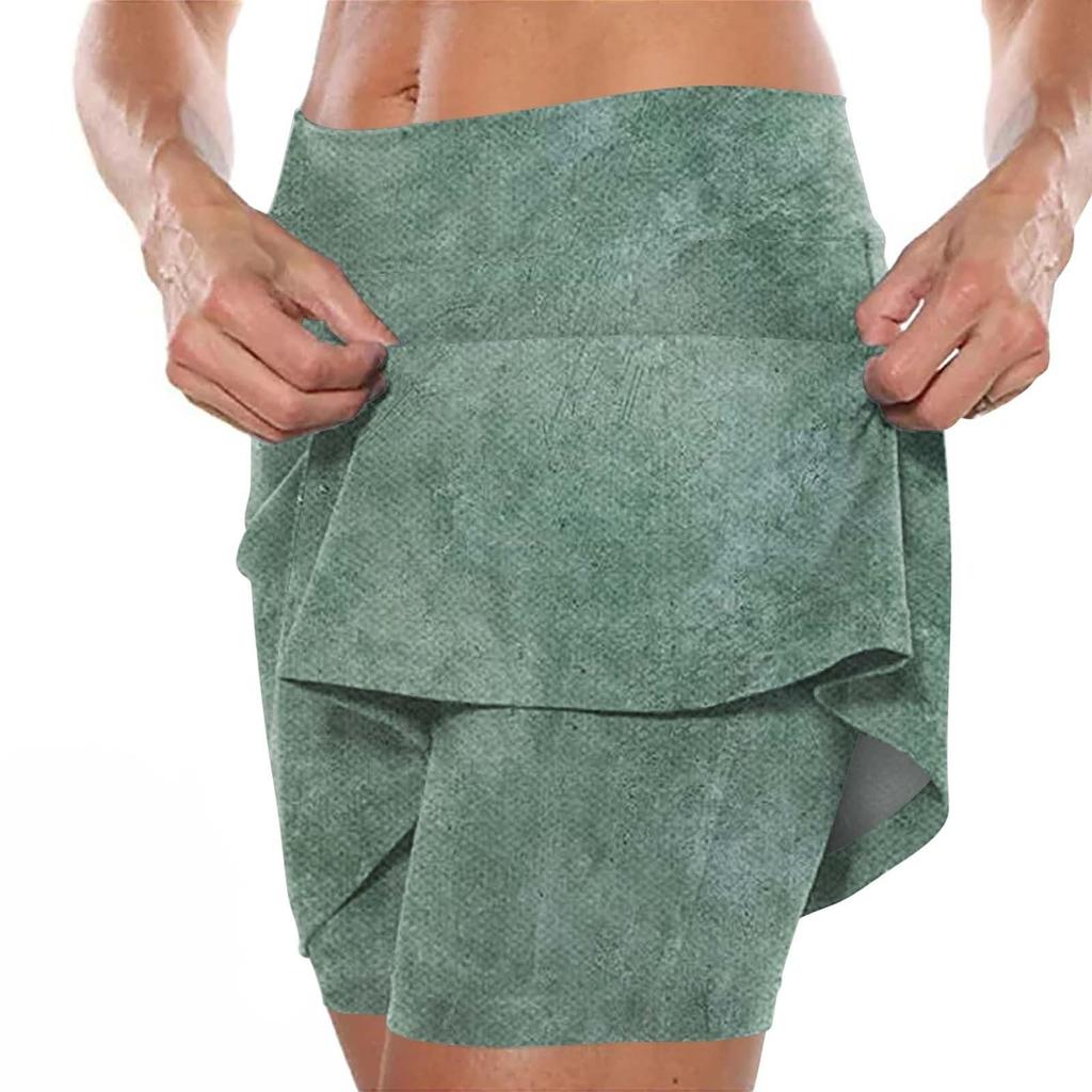 Эластичные брюки-кюлоты для йоги для женщин, спортивные шорты с принтом, легкие узкие однотонные бегуны с высокой талией