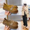 Real Leather Shoes Women's Spring Vintage Shoes Shallow Flat Shoes Women's Shoes