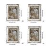 Antique Resin Art Golden Trim Photo Frame With Intricate Carved Pattern Tabletop Decors Picture Frame For Home Aesthetic