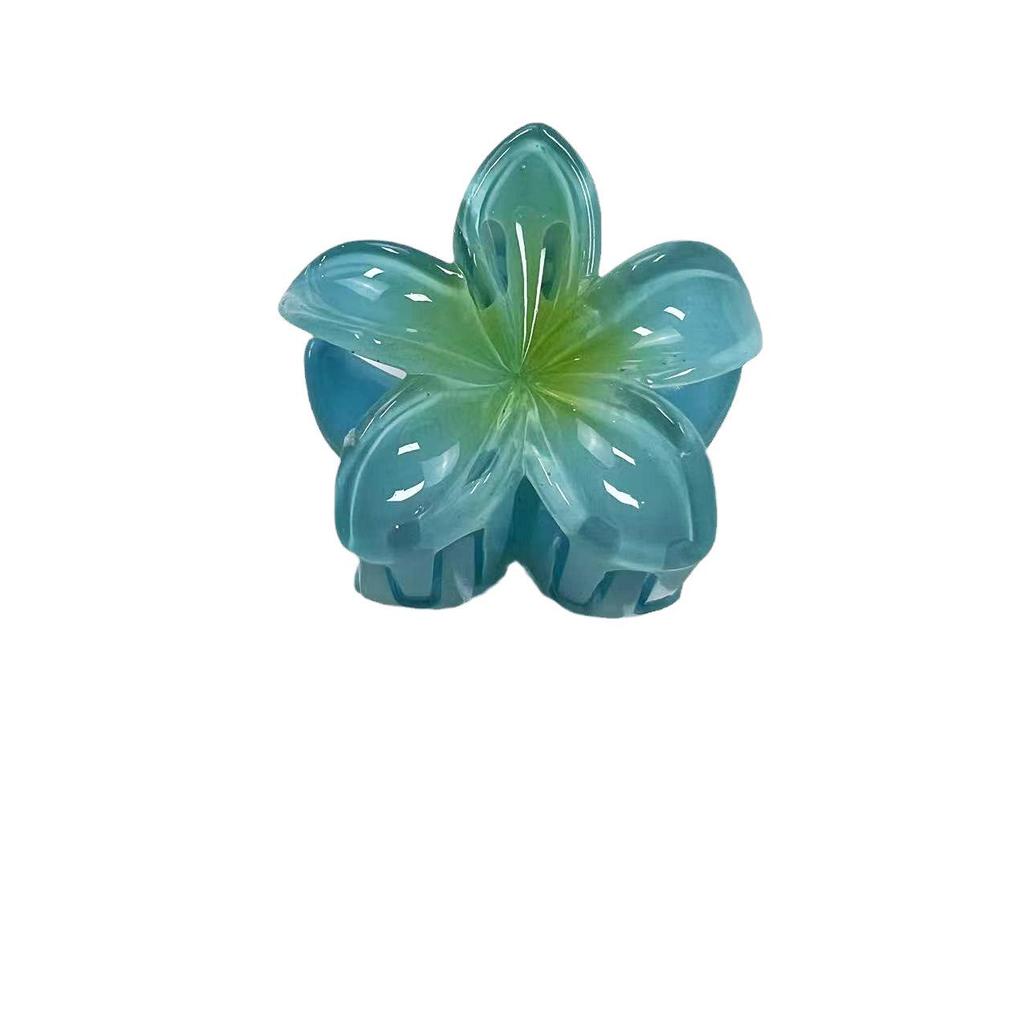 Европейский и американский Франжипани 4 см Модный зажим-краб для волос для пляжного отдыха