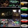 Warning Effect Safe Car Stickers  Motorcycle Reflective Decals Tire Applique  Bike Rim Decoration