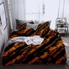 Tiger Pattern Print Duvet Cover Set UK Single Double Queen US Twin Full King Size Among Bed Linen Set