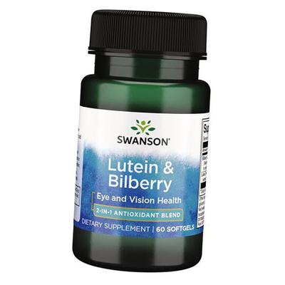 Лютеин и черника, Lutein & Bilberry, 60гелкапс (72280033)