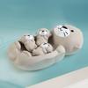 Cute Otter Family Bath Toys Set Soft Water Play Animals for Kids Mother Otter And Baby Otters Toy Fun Otter Swimming Toy