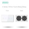 BSEED WIFI Touch Switch Modules Smart Light Switch Parts White Glass Frame DIY Combination Wall Sockets USB Charge Key E-Series
