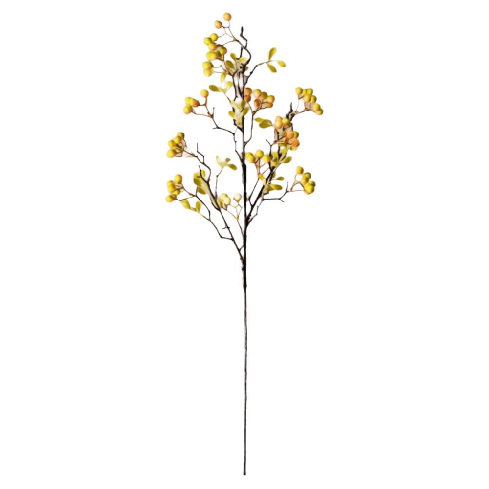 Long Branches Red Berry Bouquet Realistic Simulation Autumn Fruit Artificial Flower Plastic Decorative Artificial Plants Branch