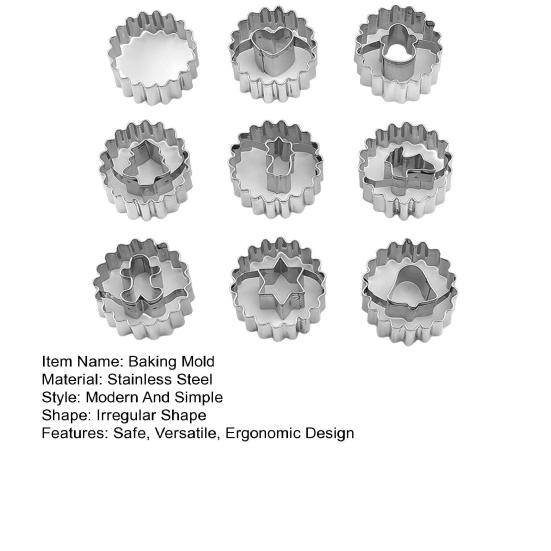 9 шт. набор рождественских формочек для печенья из нержавеющей стали формы для выпечки рождественская елка пряничный человечек снеговик лось формы для праздничной выпечки гаджеты