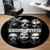 1 шт. Коврик для офиса с логотипом группы RAMMSTEIN, круглый, идеален для офиса, нескользящая основа, декоративный коврик для пола yy250916078
