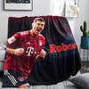 Robert Lewandowski pattern Flannel Blanket, High quality Comfortable for All Seasons, Home Decor, Warmth and Comfort, Perfect for Gifts.