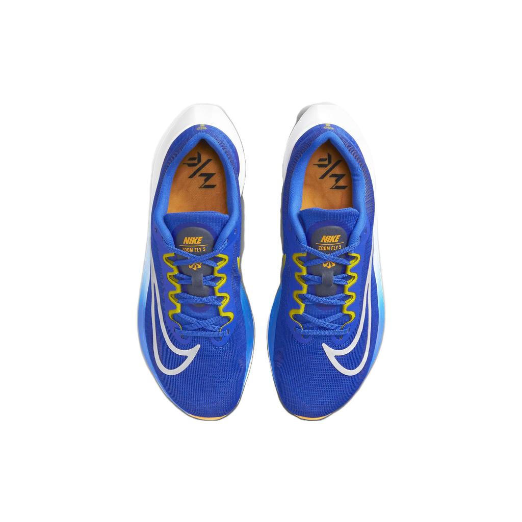 Nike Кроссовки мужские Zoom Fly 5 Racer Blue Sundial High-Voltage White DM8968-402