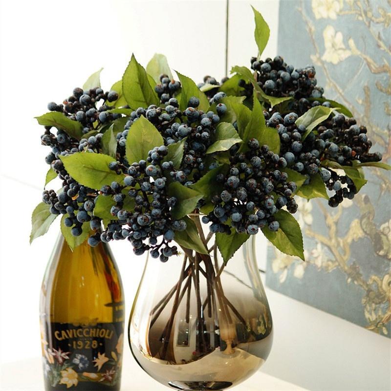 3шт свадебные украшения искусственные ягоды моделирование цветы фрукты украшение дома