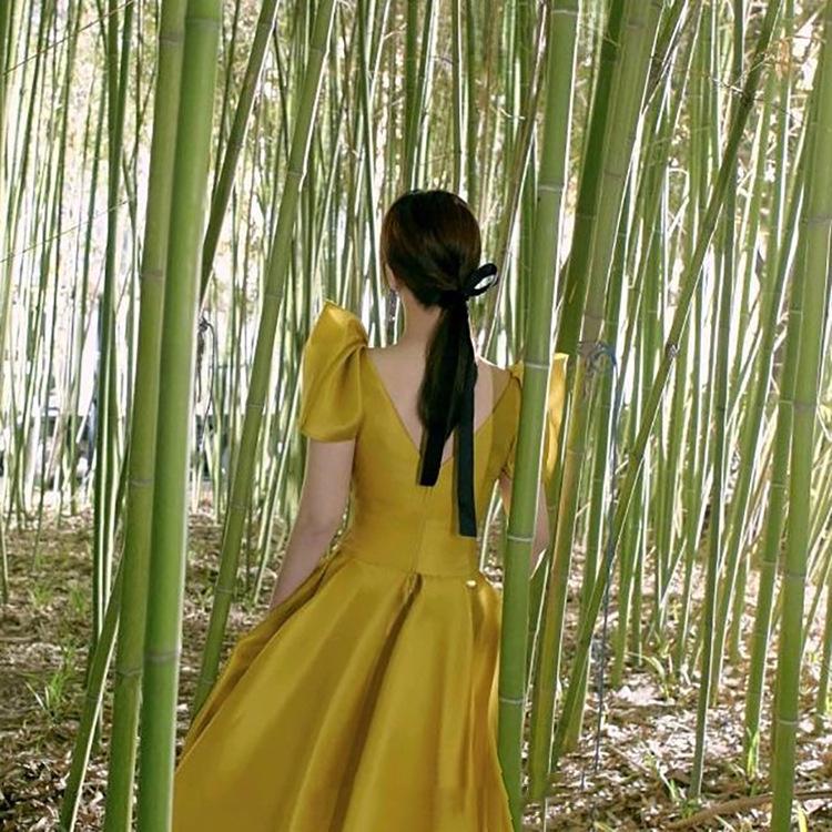 Винтажный французский бархатный бант для волос для женщин