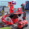 Children's Track & Parking Lot Toy Set: Fire Truck and Police Car for Boys Aged 3-6