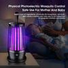 Portable Mosquito Killer Lamp USB Rechargeable UV Light Silent Insect Trap for Indoor Outdoor Home Garden Pest Control