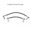 Guitar Effect Pedal Cable Wire Flat Patch Cable Cord 6.35mm Right Angle