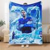 Chelsea Fc Football Player Blanket Warmthful Decor Great for Livingroom Office Seaside for All Occasions Stylish Decor