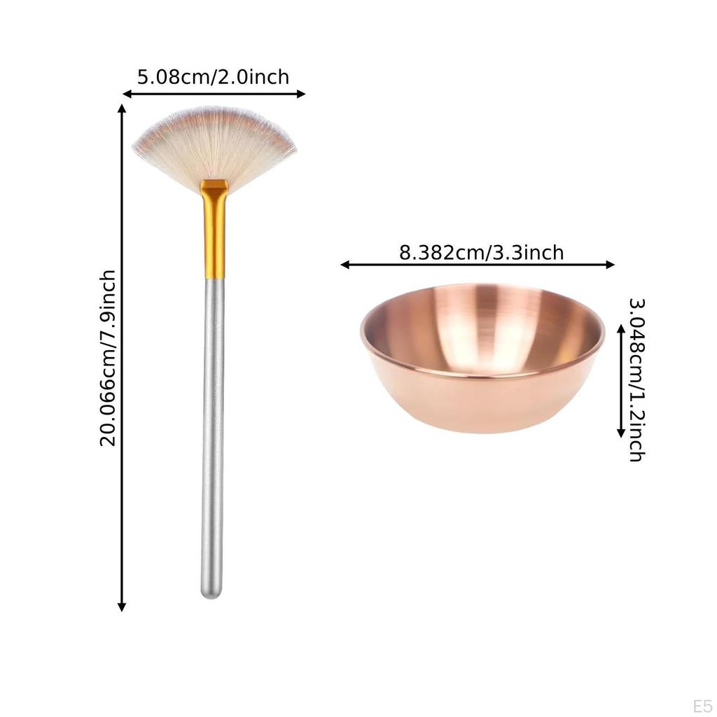 4 Pieces Face Mixing Bowl Set DIY Tools Multipurpose Stainless Steel Facial Bowls for Makeup