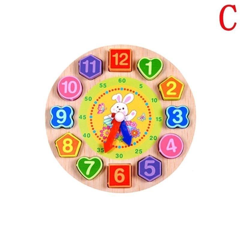 Simingyou 4 модели пазлов 1 шт. животные мультфильм обучающая игрушка детские цифровые деревянные часы