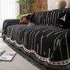 Утолщенные чехлы для диванов Nordic Solid Color Anti-slip Couch Protector Slipcover Chair Blanket for Living Room Decor Accessories