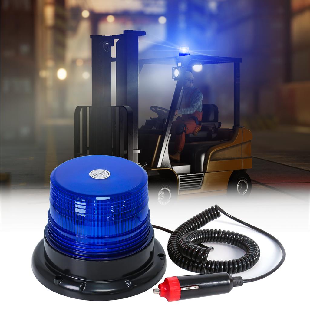 Car Truck Roof Top Warning Light Emergency LED Strobe Light Flashing Beacon With Magnetic Base For Security Auto 12V 24V -80V