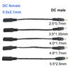 DC гнездо 5,5x2,1 мм Адаптер питания к штекерному разъему 5,5*2,5 мм 3,5x1,35 мм 4,0x1,7 мм 2,5 мм 4,8 мм преобразователь Удлинитель
