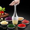 Manual Pressed Chopper Mincer Garlic Chopper Tap the Handle To Chop Stainless Food Chopper Onion Cutter Kitchen Cooking Tools