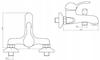 Bermuda Single-lever Wall-mounted Bathtub Mixer