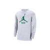 NBA Boston Celtics Big Logo Print Casual Long Sleeve T-Shirt Men Tops White FN1253-100