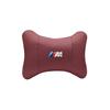 M logo Car Valve Cap Auto Seat Headrest Leather Neck Pillow Head Support For BMW X1 X2 X3 X5 X4 X6 X7 iX3 F20 F10 F07 E70 E46 FY6